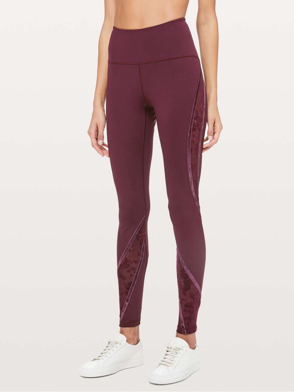 lululemon athletica Women’s Wunder Under High Rise Flocked Dark Adobe Leggings